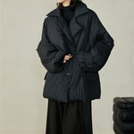 Winter Waist Cinched White Duck Down Warm Jacket