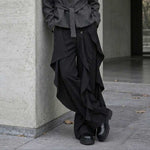 Irregular Ribbon Wide-leg Pants