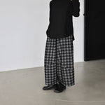 Womenâ€™s Retro Plaid Loose-fitting Tulip Pants