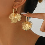 Oversized Gold Hollow Earrings