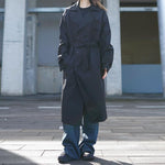 Black Knee-length Trench Coat