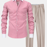Non-Iron Stripe Winchester Shirt & Slim Fit Tapered Trousers