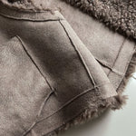 Sleeveless Faux Lamb Wool Vest