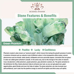 Buddha Stones Natural Green Phantom Pearl Gravel Crystal Stone Confidence Bracelet