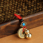 Feng Shui Copper Healing Luck Keychain Decoration