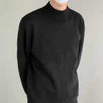 Solid Color Half Turtleneck Sweater