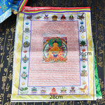 Buddha Stones Tibetan 5 Colors Windhorse Buddha Tara Scriptures Healing Auspicious Outdoor Prayer Flag