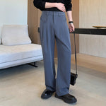 Lyocell Tencel Loose Straight Leg Casual Pants