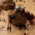 Buddha Stones Tibetan Bodhi Seed Agate Bead Luck Wealth Tassel Charm Wrist Mala (Extra 30% Off | USE CODE: FS30)