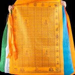 Buddha Stones Tibetan 5 Colors Windhorse Happiness Auspicious Outdoor Prayer Flag