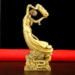 Buddha Stones Bodhisattva Nuwa Mends The Sky Protection Copper Statue Decoration