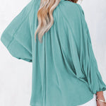 Zeagoo Split V Neck Long Sleeve Dolman Blouse for Women Casual Business Work Office 2026 | Under $40