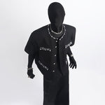 Heavy-duty Pearl Diamond-encrusted Jacket