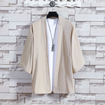 Thin Cotton And Linen Loose Cardigan