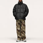 Solid Color High Collar Warm Down Jacket