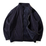Double-faced Velvet Thickened Loose Casual Stand Collar Jacket