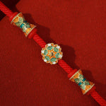 Buddha Stones Dunhuang 925 Sterling Silver Lotus Drum New Beginning Red Rope Bracelet