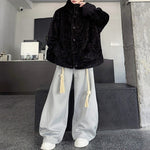 Christmas Red Hooded Lambswool Eco-friendly Faux Fur Coat
