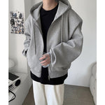Loose Shoulder Pad Hooded Jacket Cardigan