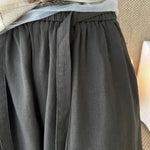 Women's High-waisted Pleated Belted Wide-leg Casual Trousers