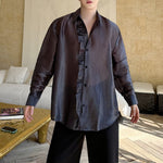 Shiny Casual Solid Color Party Stage Show Shirt