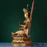 Buddha Stones Bodhisattva Green Tara Hope Copper Statue Decoration