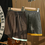 Color-blocked Rolled-up Water-repellent Shorts
