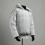 Diagonal Zipper Hooded Cotton-padded Jacket