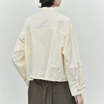 Women's Line Embroidered Collared Shirt