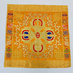 Buddha Stones Flower Endless Knot Prayer Altar Mat Healing Meditation 8 Auspicious Symbols Mat Table Runner