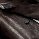 Japanese Retro PU Leather Windbreaker