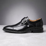Arezzo Leather Monk Loafers