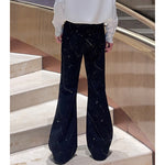 Starry Ink Casual Flared Trousers