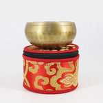 Buddha Stones Tibetan Singing Bowl Storage Bag with Zipper Closure Decoration
