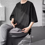 Drapey Loose Cotton Linen T-shirt