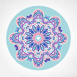Buddha Stones Lotus Mandala Pattern Foldable Yoga Meditation Seat Mat Home Decoration