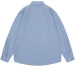 Japanese Retro Pocket Striped Shirt
