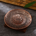 Buddha Stones Lotus Dragon Phoenix Eight Auspicious Symbols Zinc Alloy Incense Stick Holder Healing Incense Burner Decoration (Extra 35% Off | USE CODE: FS35)
