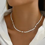 Dainty Pearl Beaded Necklace
