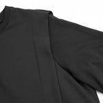 Draped Hem Pleated Patchwork T-shirt