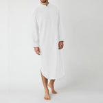 Button Solid Arabian Nightgown Shirt