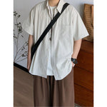 Japanese Striped Loose-fitting Long-sleeved Shirt