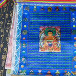 Buddha Stones Tibetan 5 Colors Windhorse Buddha Tara Scriptures Healing Auspicious Outdoor Prayer Flag
