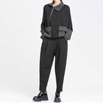 Casual Patchwork Harem Pants