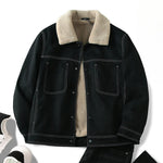 Suede Vintage Plus Velvet Warm Jacket