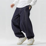 Retro Loose Straight Wide-leg Pants