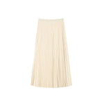 Women's High-waisted Loose Pleated Midi Skirt