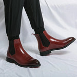 Belucio Leather Chelsea Boots