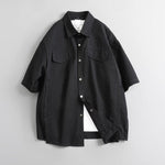 Casual Retro Solid Color Loose T-shirt