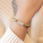 Buddha Stones White Jade Bamboo Reincarnation Knot Wealth Luck Strength String Bracelet